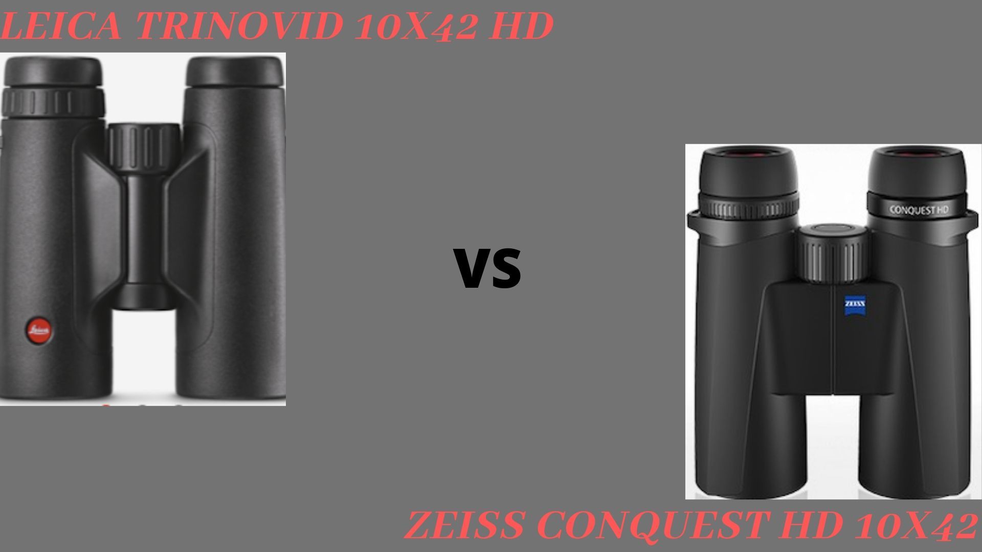 Leica Trinovid 10×42 Vs Zeiss Conquest HD